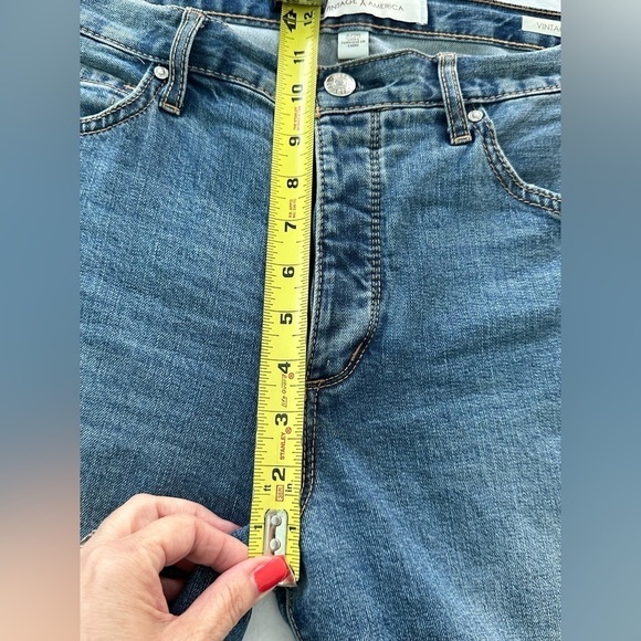 Vintage America Button Fly Classic Denim Jeans Size 6/28 - Picture 10 of 12